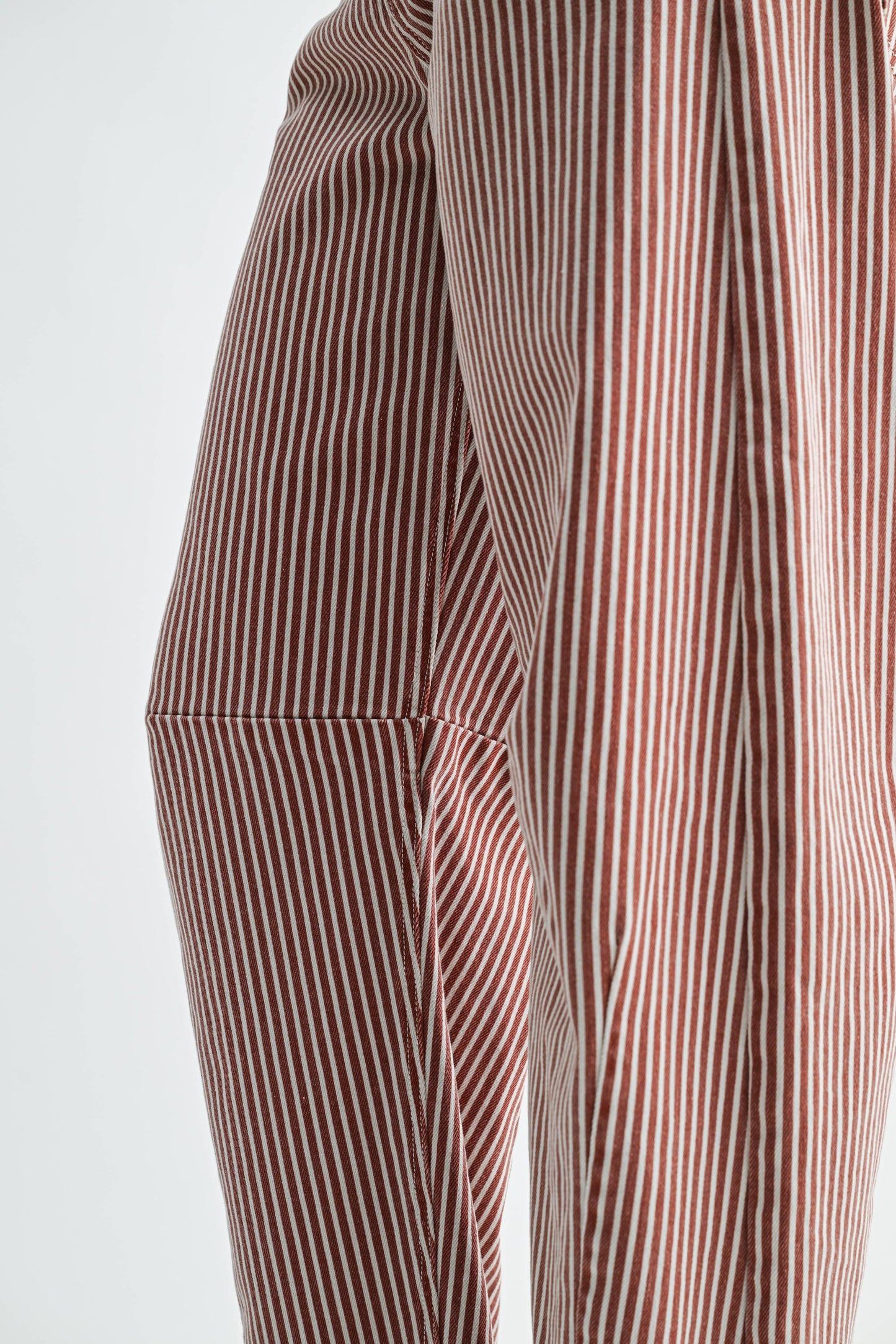 Spice Brown Stripe Barrel Jean