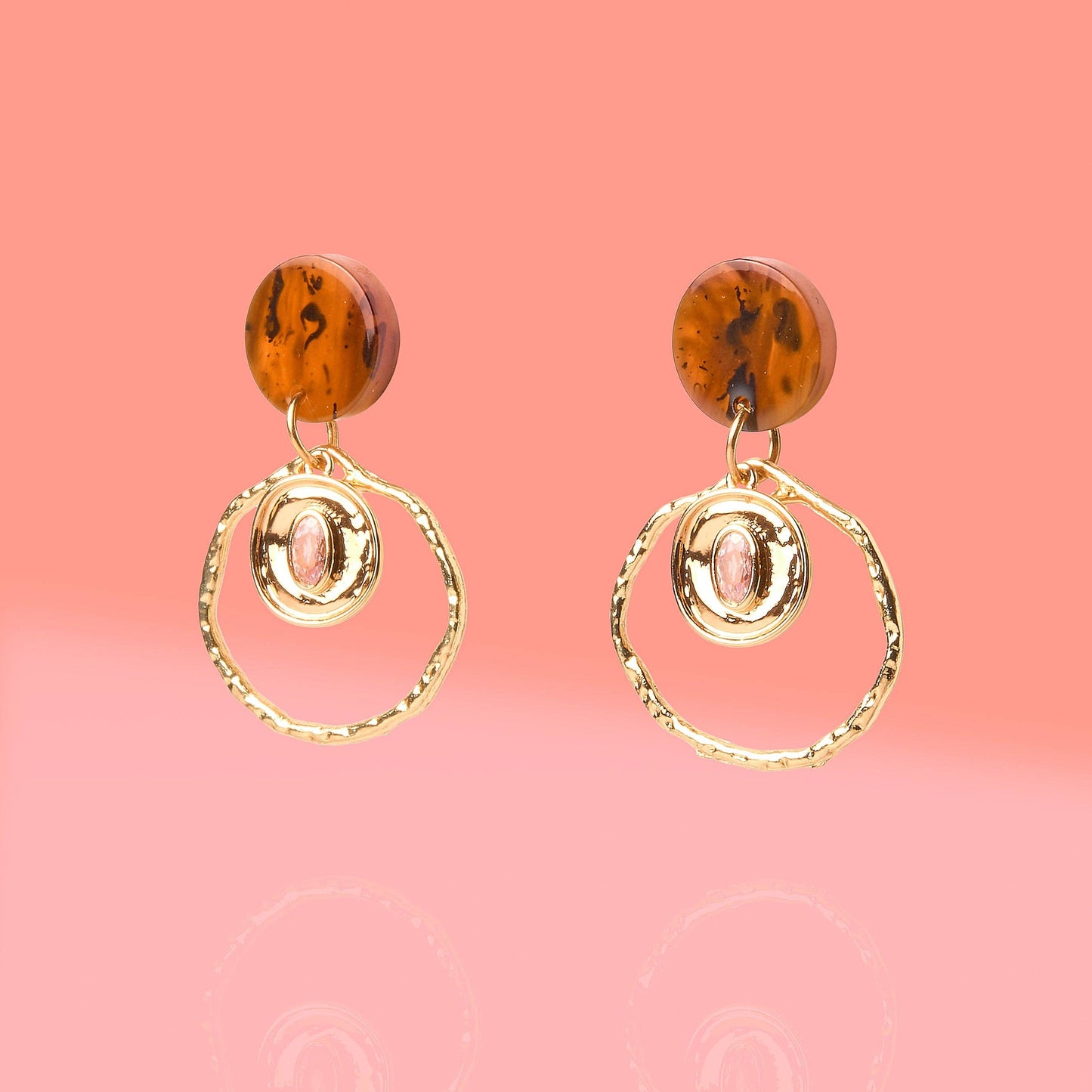 Fey Brown Small Celestial Hoops