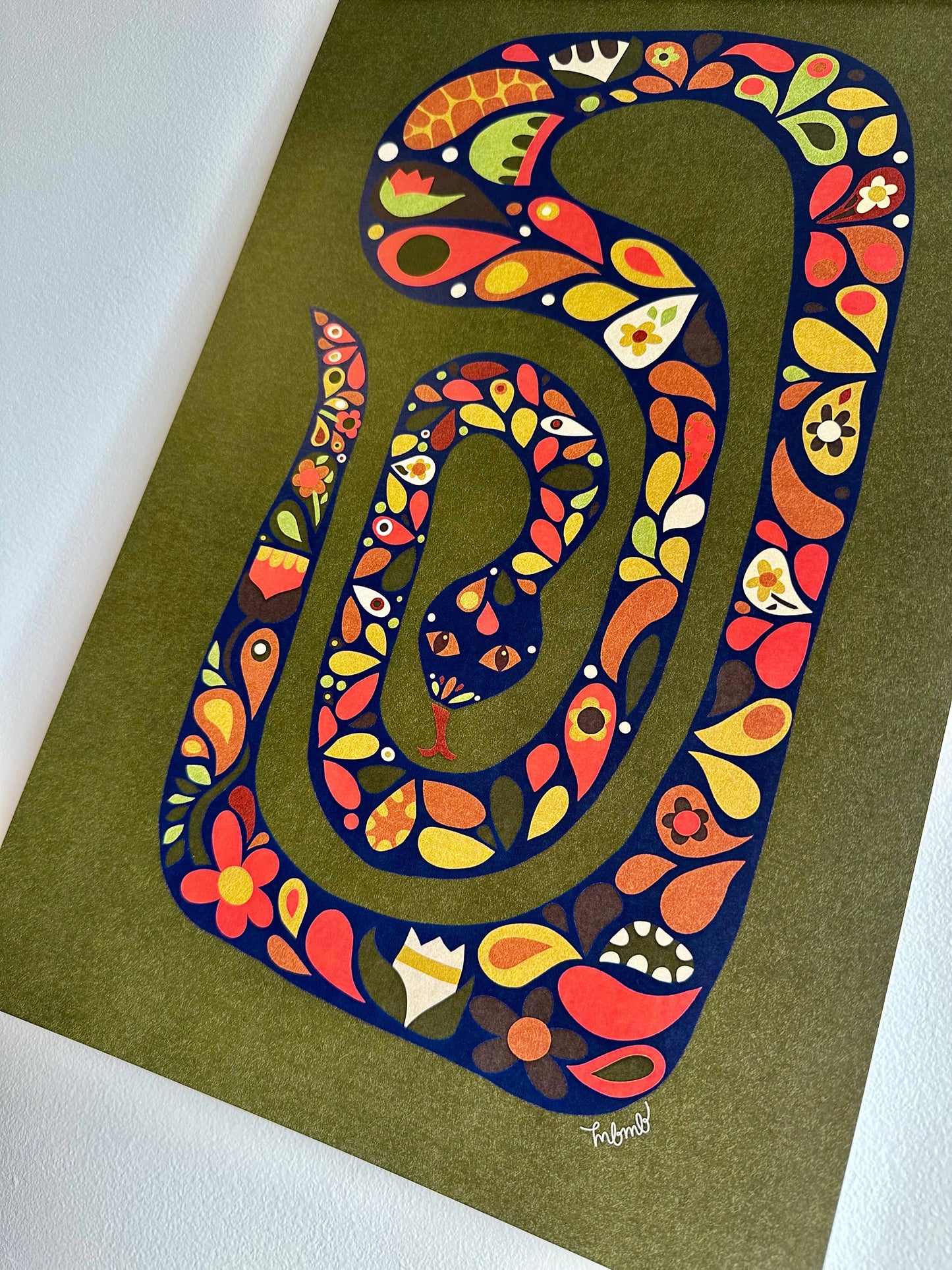 Scandi Snake-11 x 17 print - MBMB