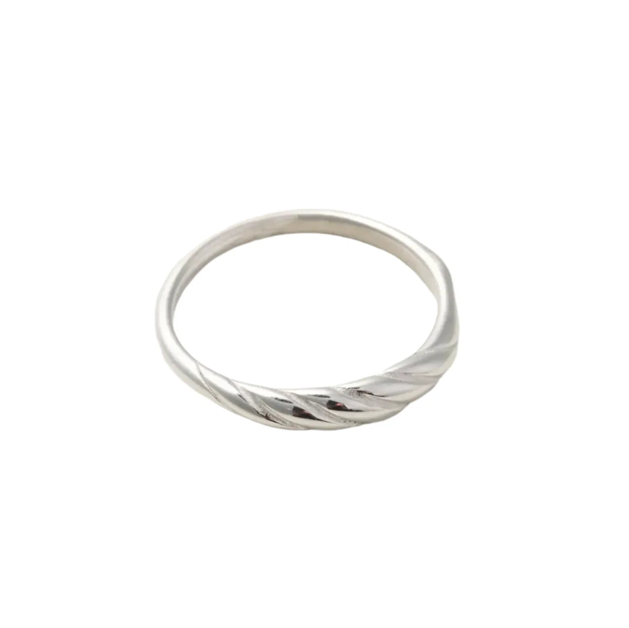 Silver Mini Croissant Ring - Nikki Smith Designs