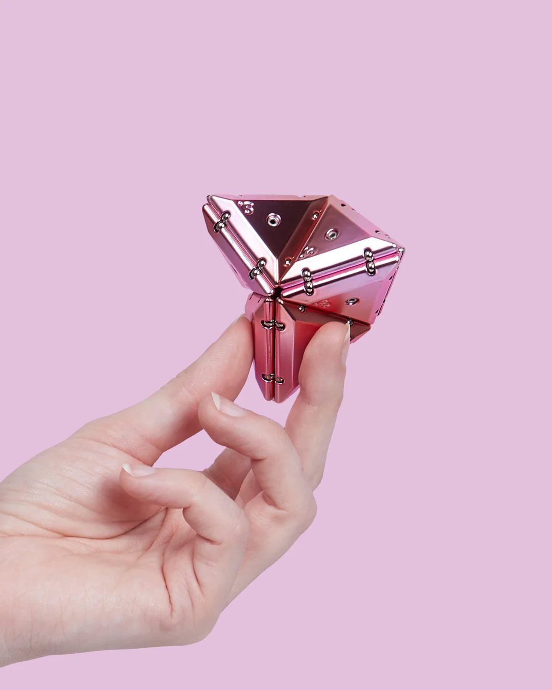 Geode Chrome Pyramid Fidget Toy - Speks