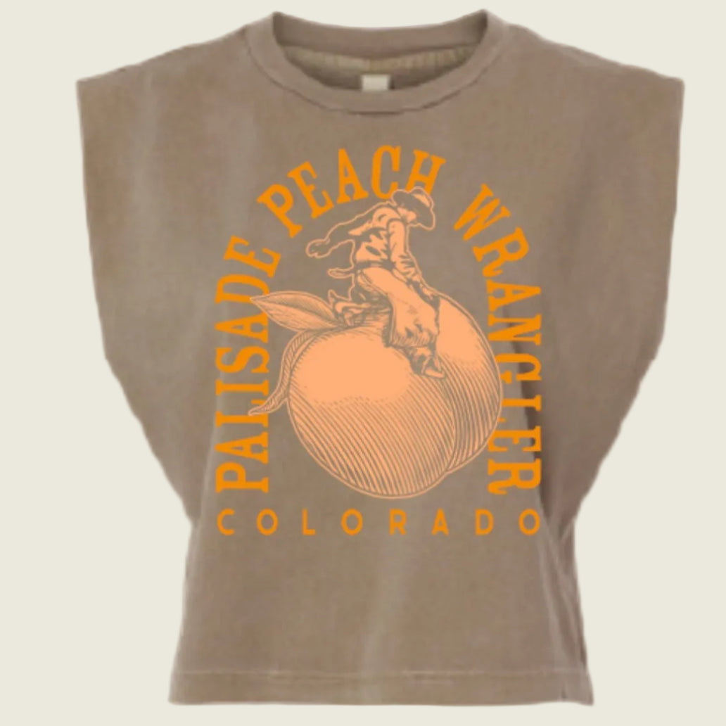 Peach Wrangler Muscle Tee
