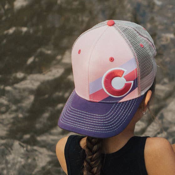Kids' Incline Pink Berry Trucker Hat