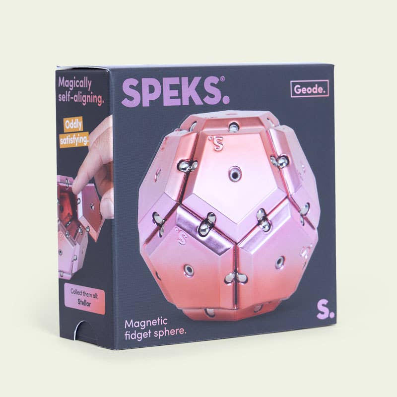 Geode Chrome Sphere Fidget Toy - Speks
