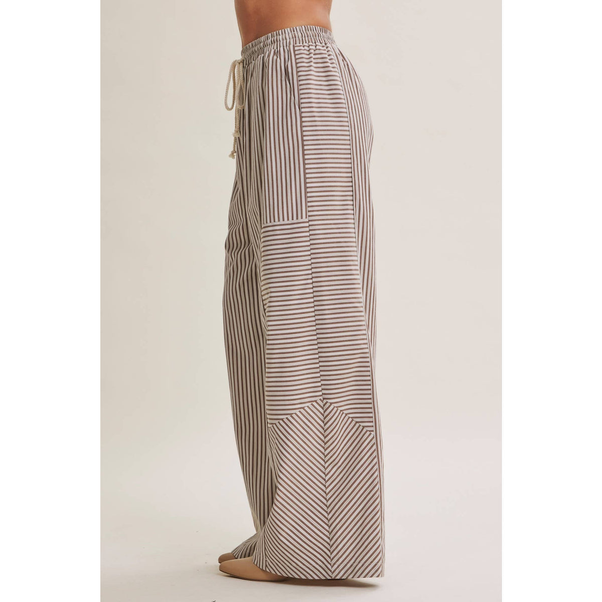 Coffee Before Noon Mixed Stripe Pants