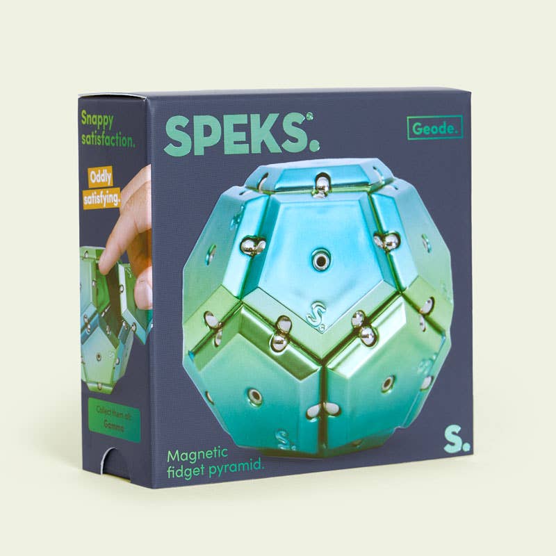Geode Chrome Sphere Fidget Toy - Speks