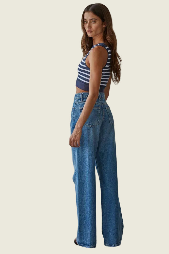 Knit Ribbed Striped Racerback Brami