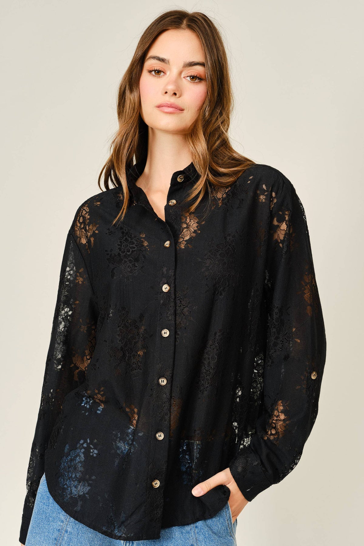 Dolly Button Down