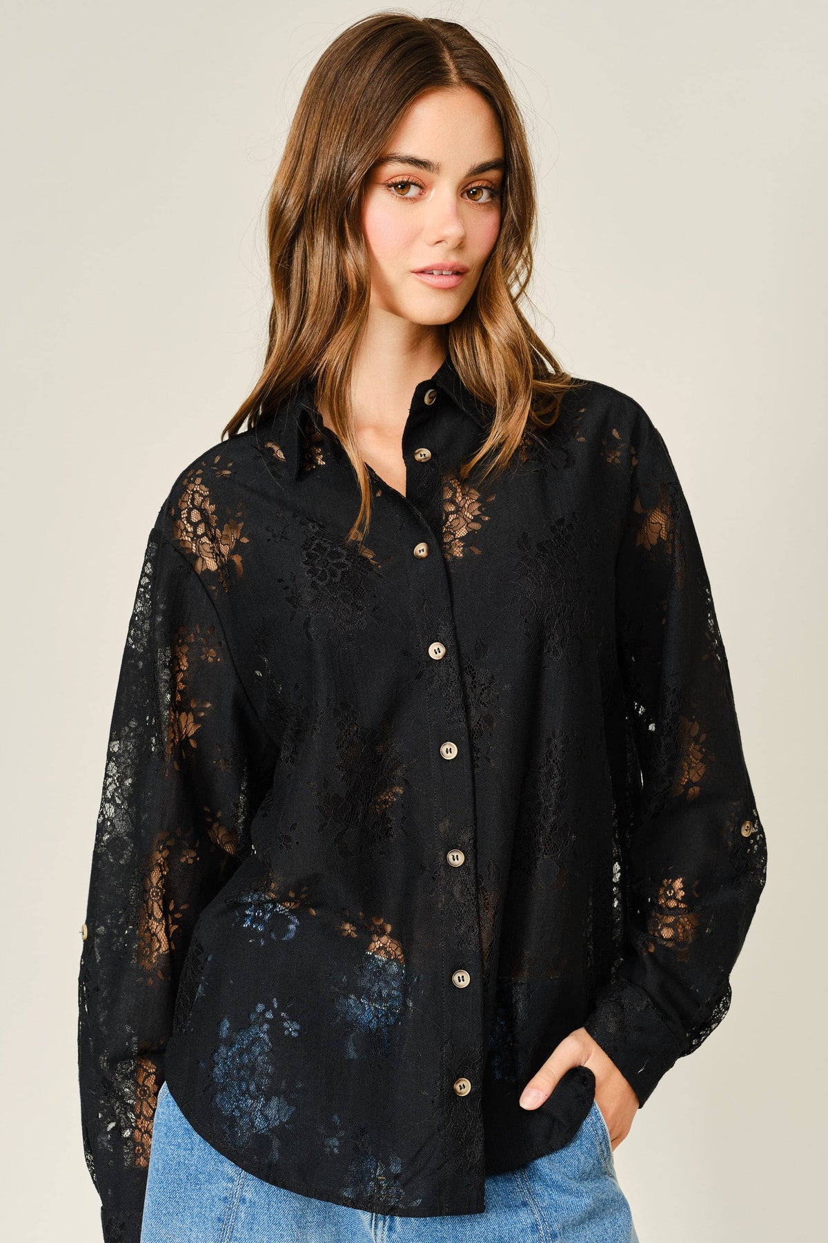Dolly Button Down