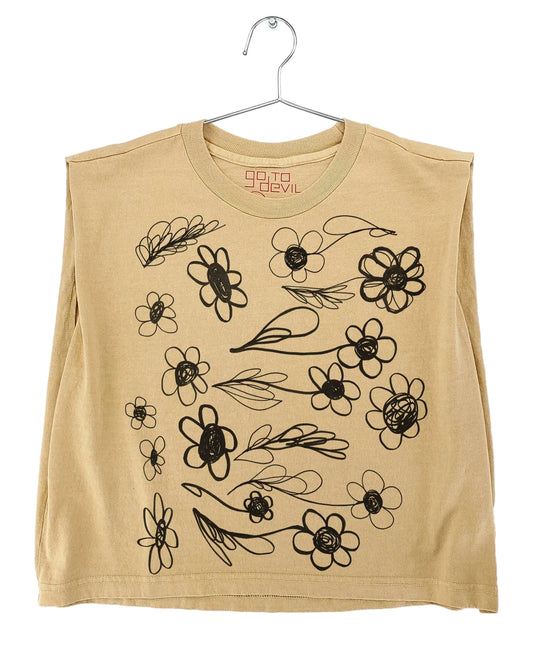 Flower Fury Joan Heavyweight Muscle Tee