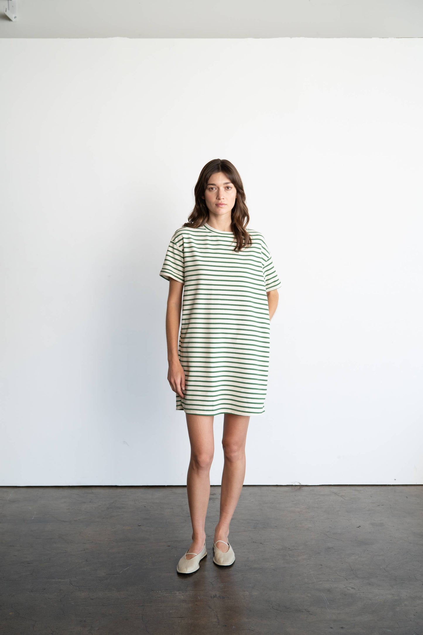 Casual Striped Mini Dress