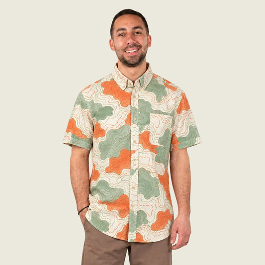 Men's Vista Stretch Button Down - Desert Oasis