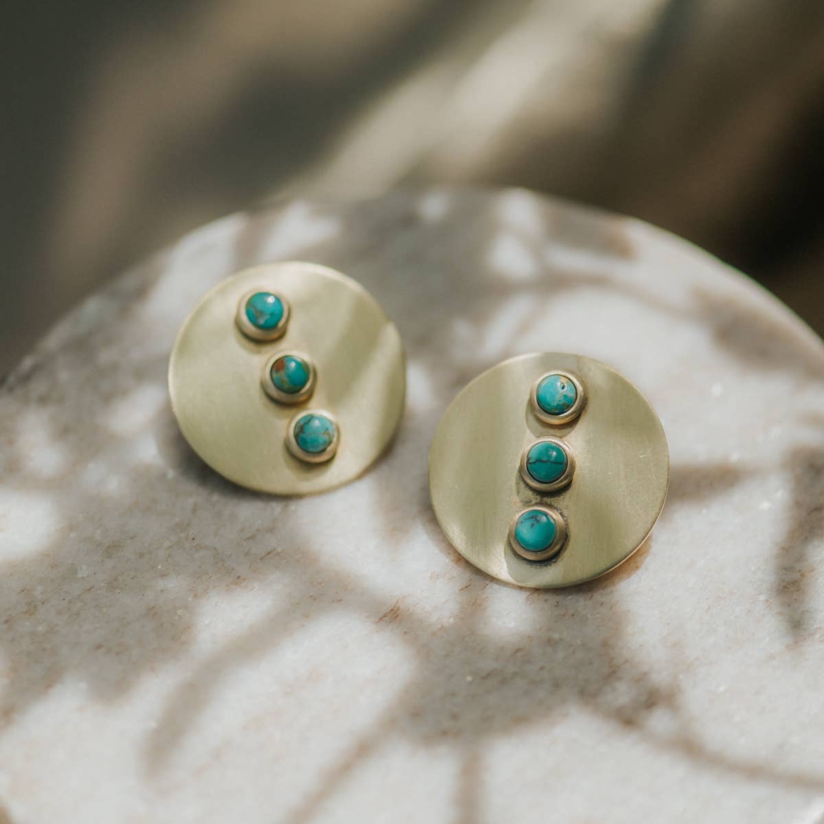 Gallatin Studs // Turquoise
