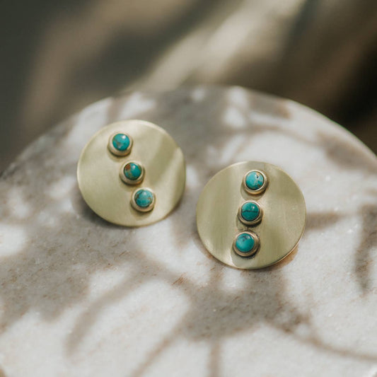 Gallatin Studs // Turquoise