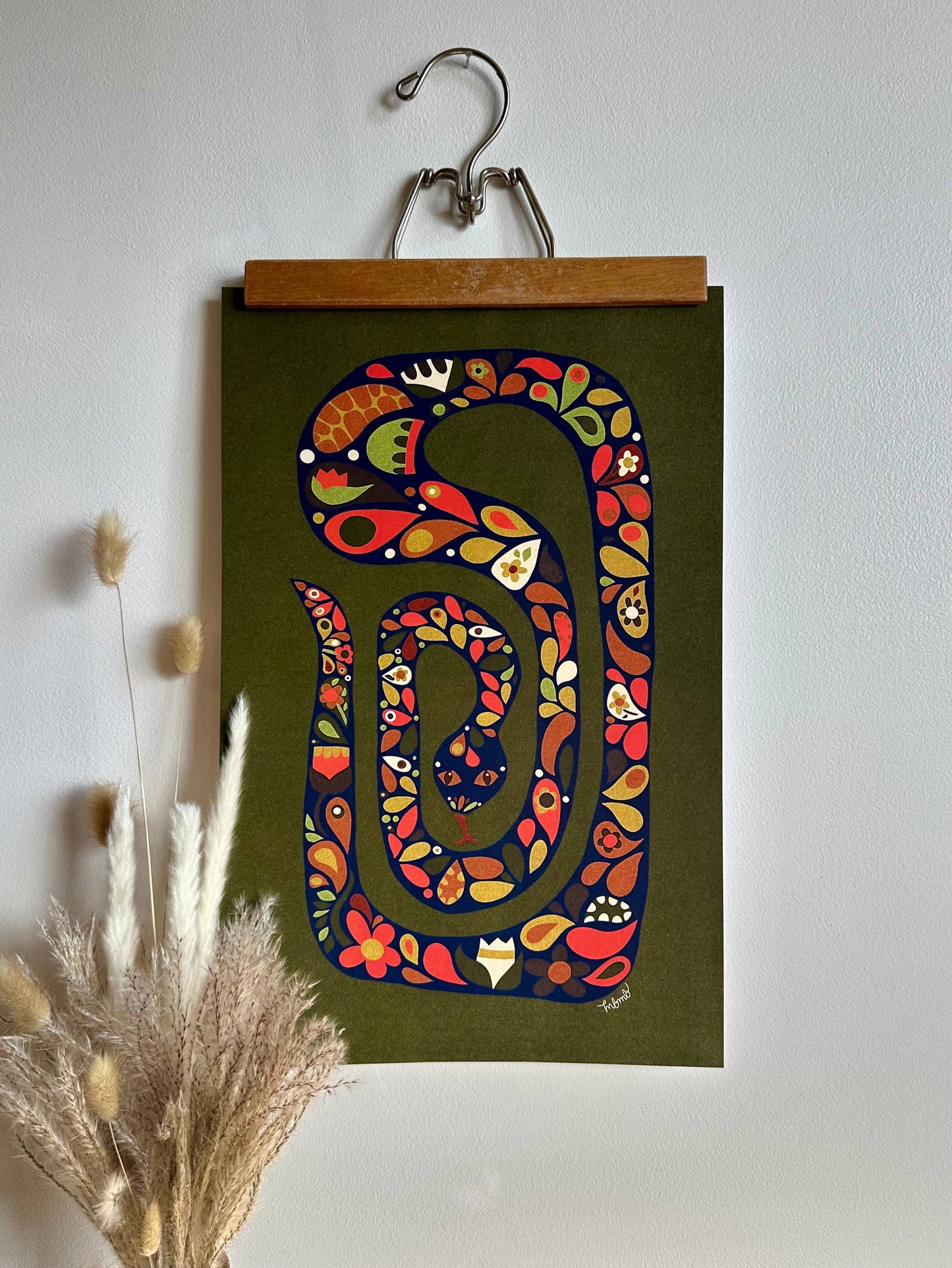 Scandi Snake-11 x 17 print - MBMB