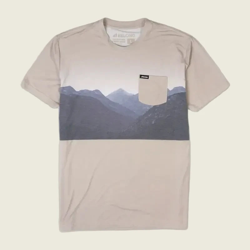 Men's Graphic Traverse Tek Tee - Grandview Beige