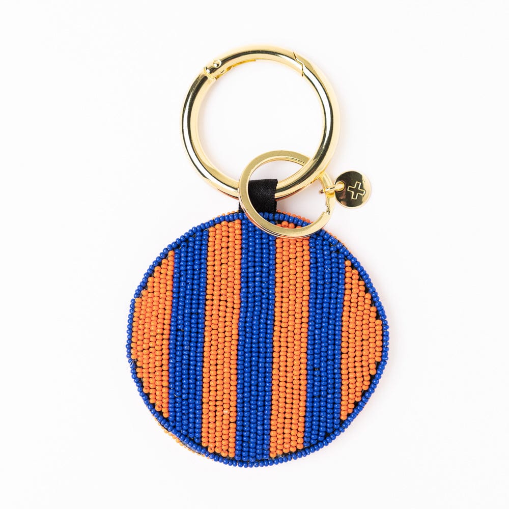 Game Day Football Beaded Bag Charm - Ink + Alloy