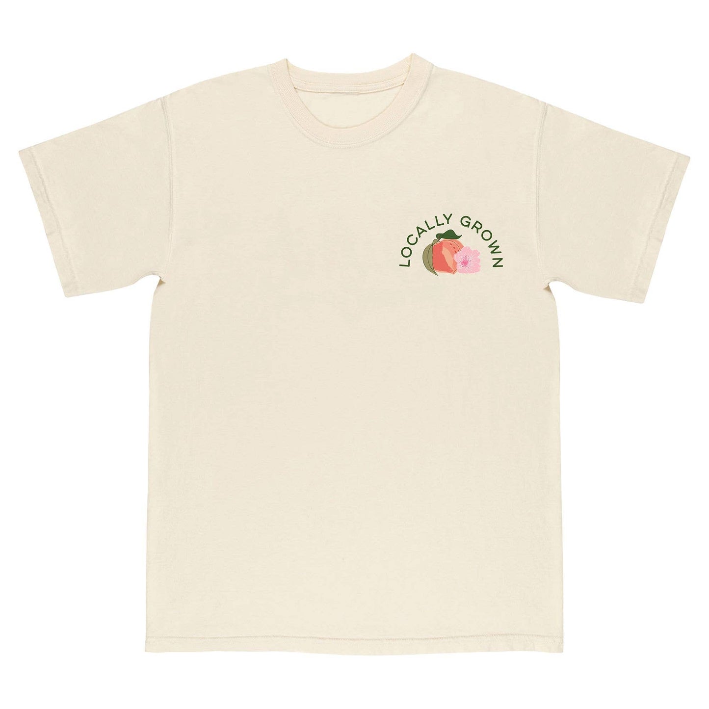 Peach Blossom Farmers Market Tee - Ivory