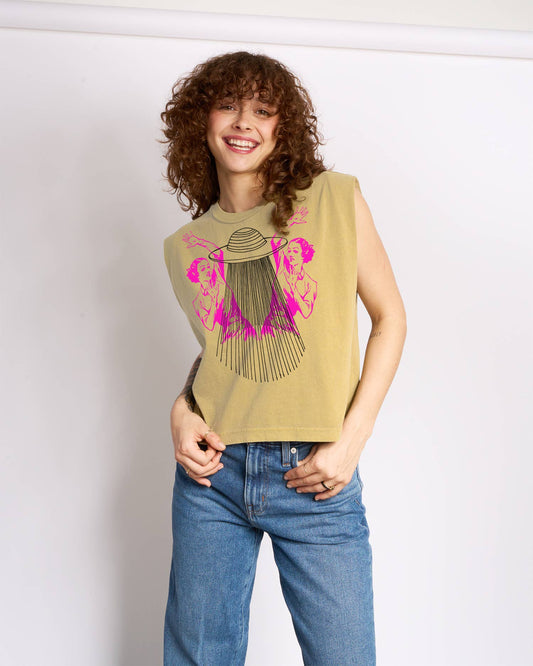 UFO Ladies Joan Heavyweight Muscle Tee