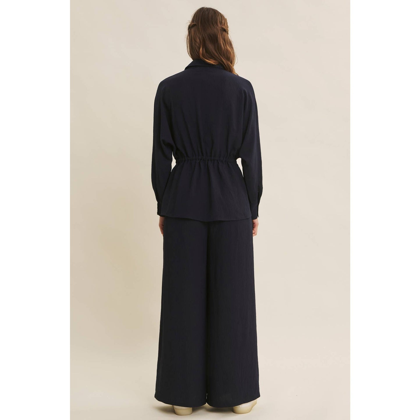 High Waist Wide Leg Mocha Pants