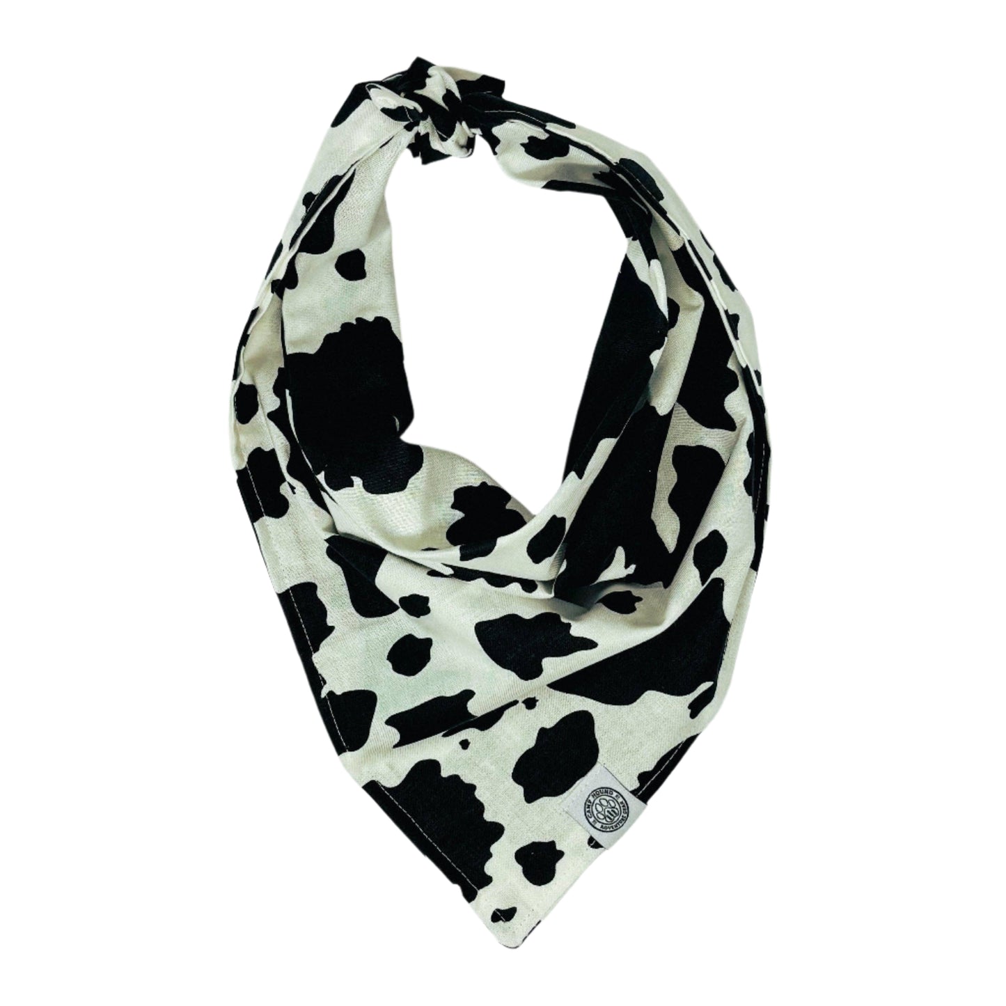 Tucker Dog Bandana | Cow Print Western Cotton