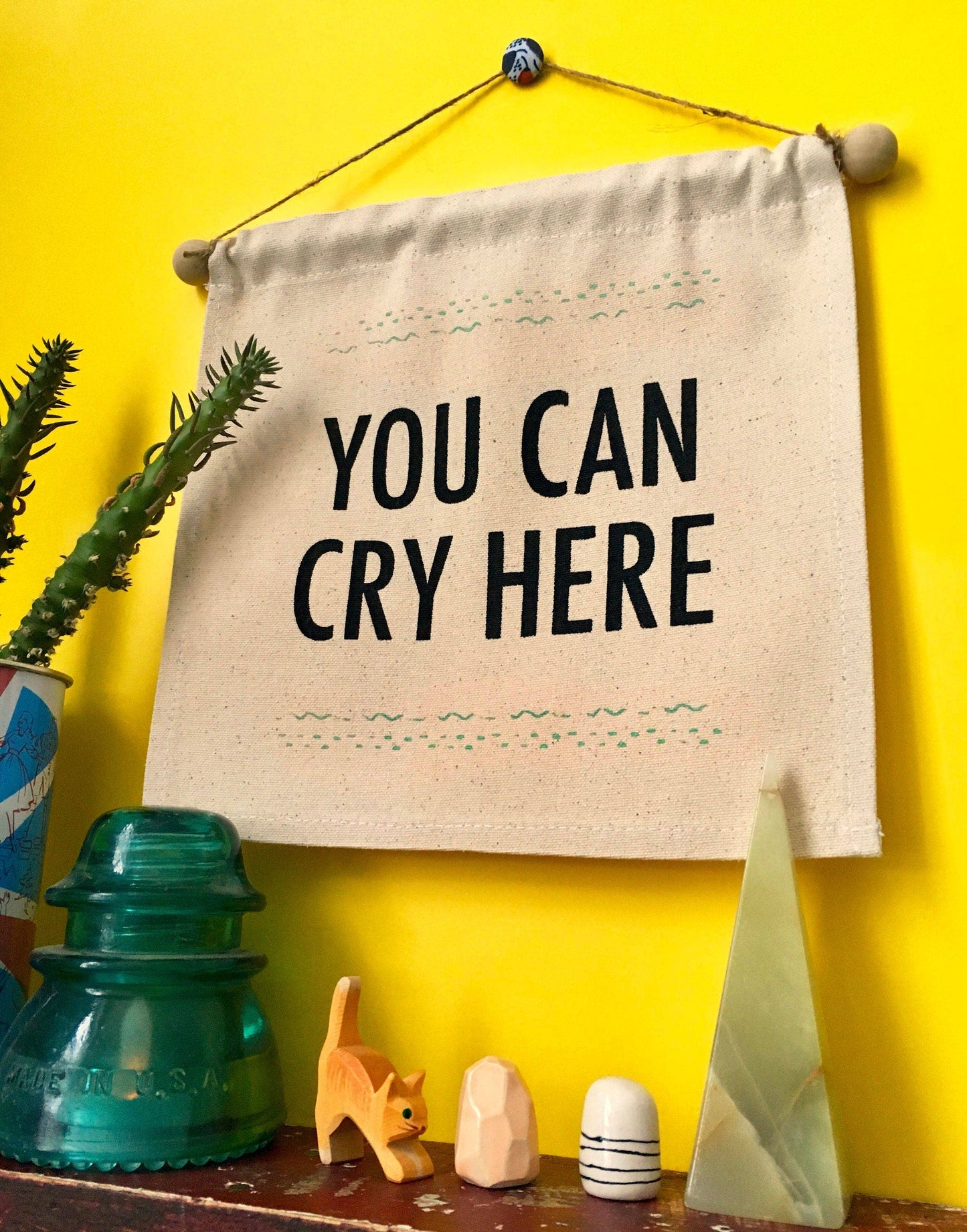 You Can Cry Here- Small Wall Banner - MBMB
