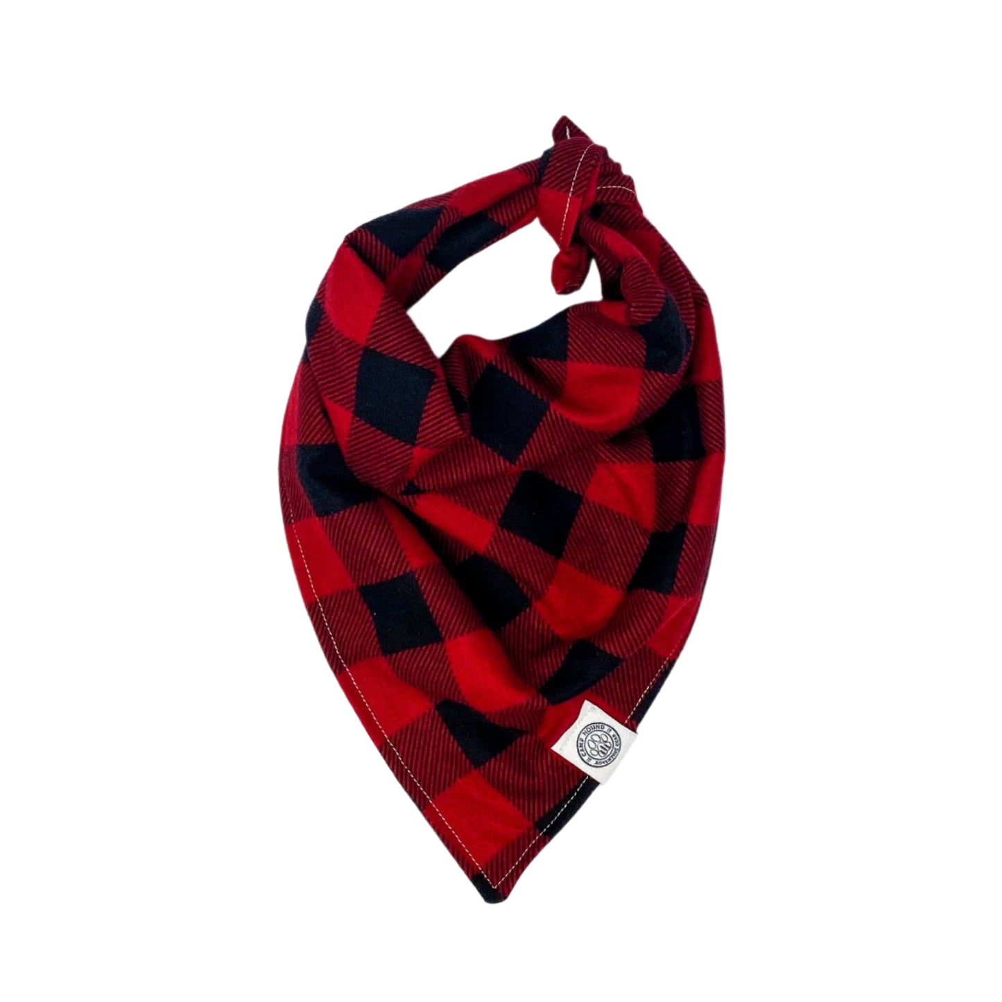 Charlie Dog Bandana | Red Buffalo Check Plaid Flannel