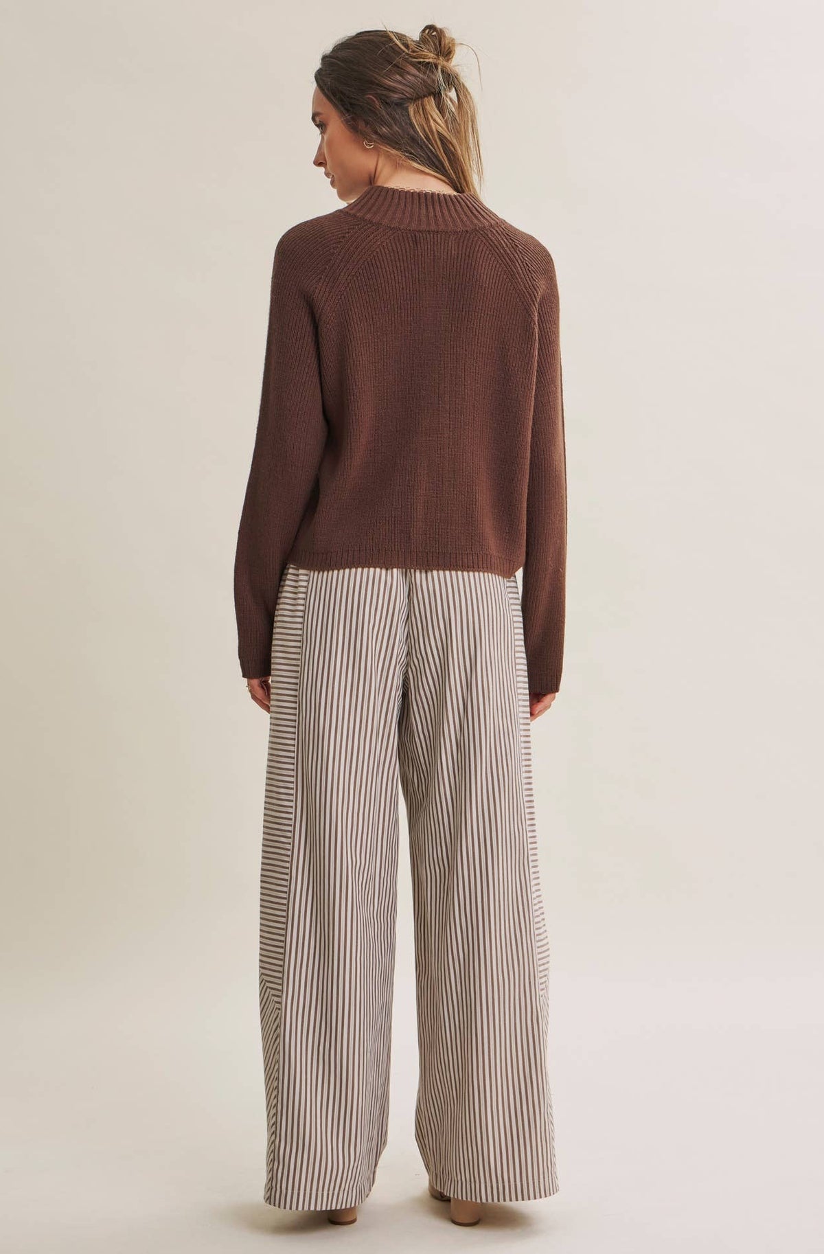 Coffee Before Noon Mixed Stripe Pants