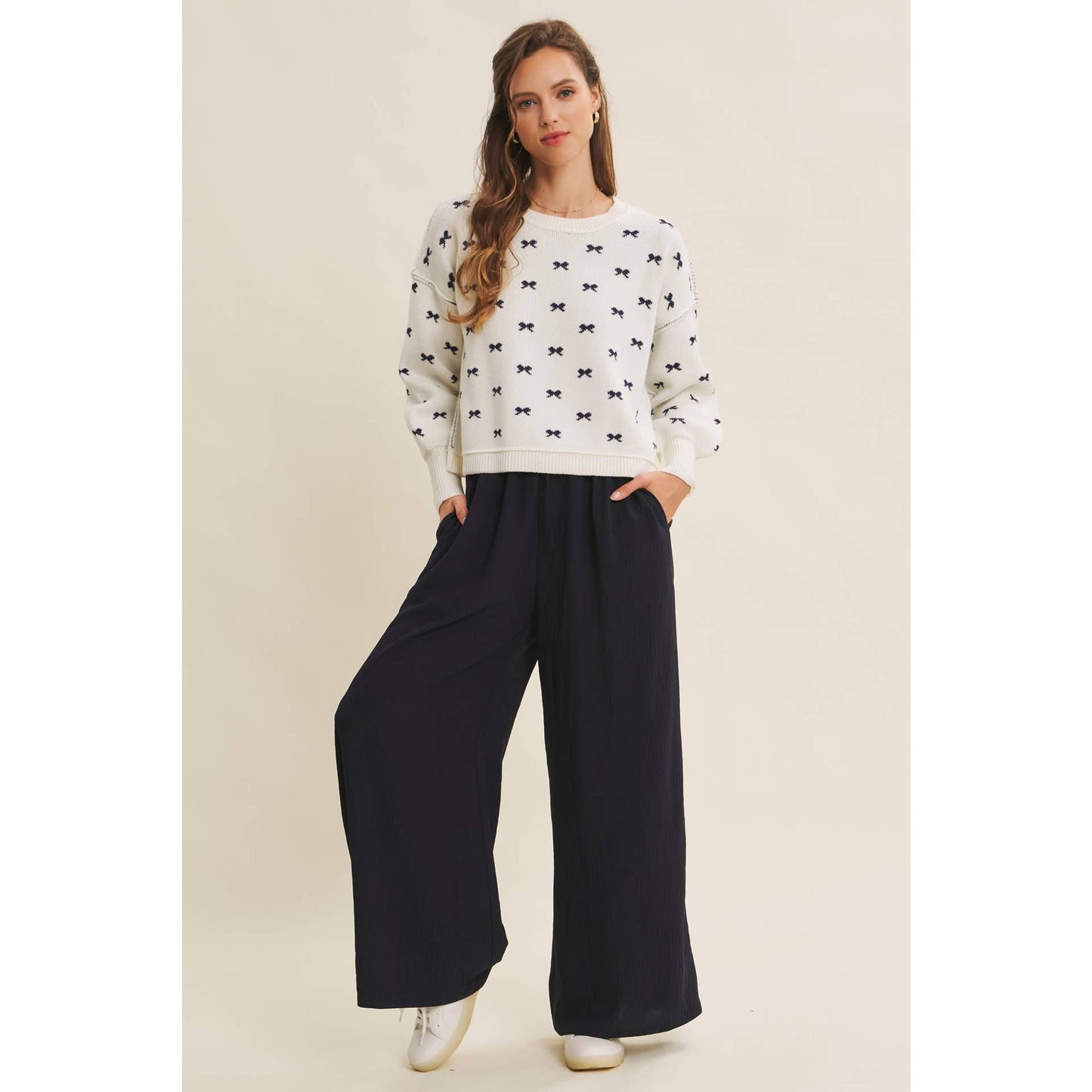 High Waist Wide Leg Mocha Pants