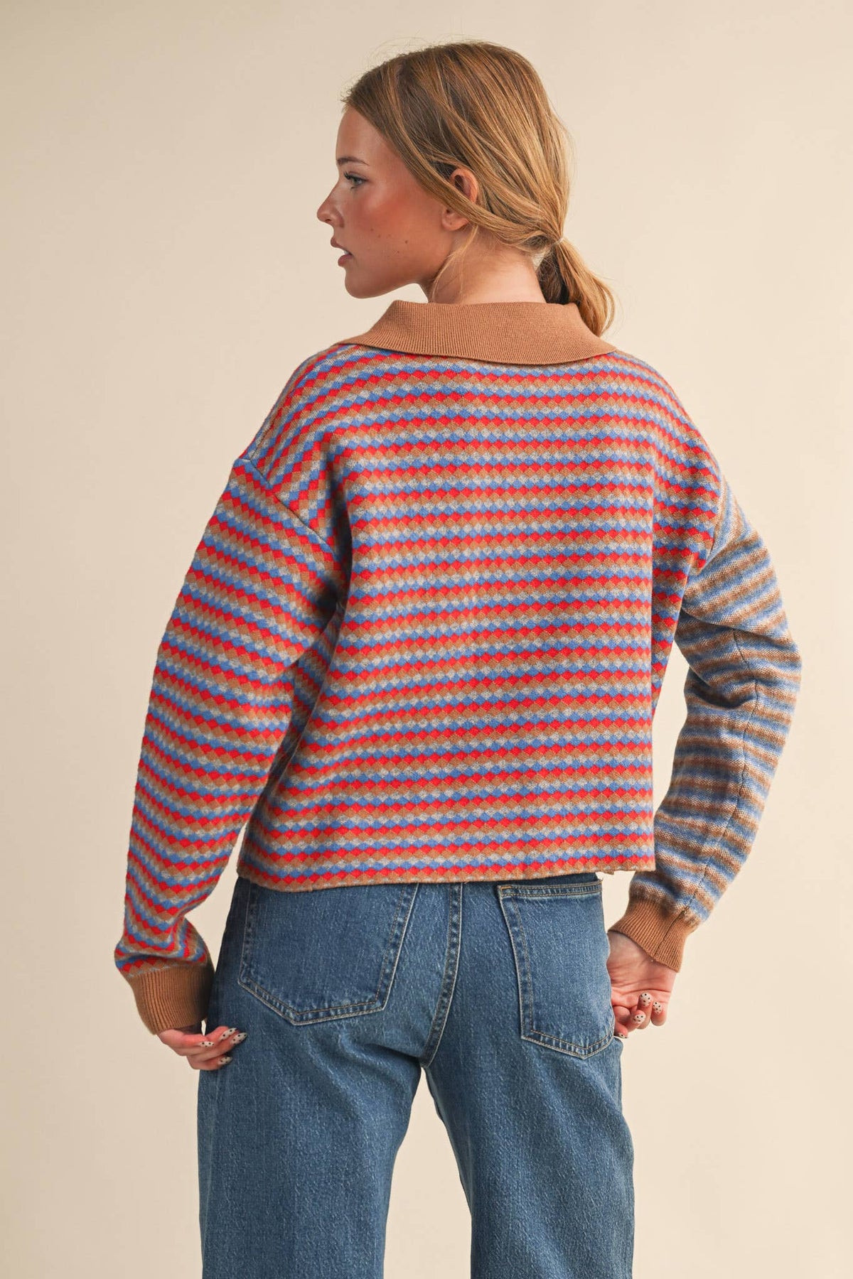 Multi-Colored Knit Sweater