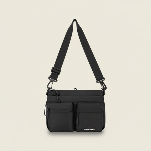 Ceara | Expandable Crossbody (Raven Black) - Sherpani