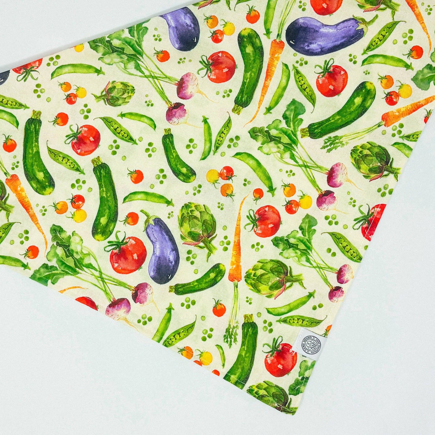 Sweet Pea Dog Bandana | Vegetable Farmers Market Watercolor