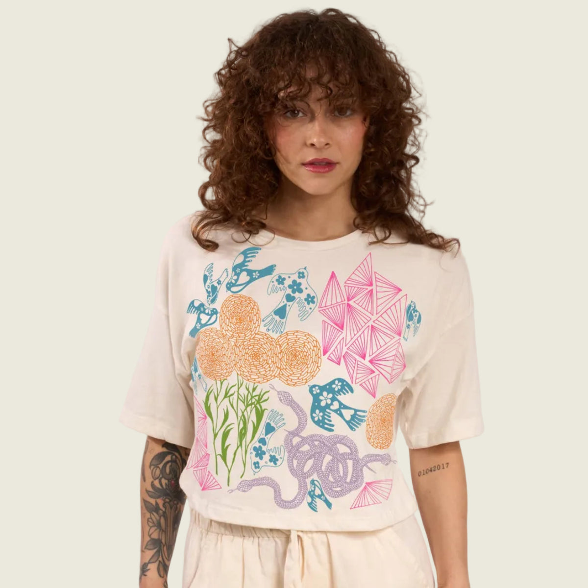 Secret Garden Clover Crop Tee