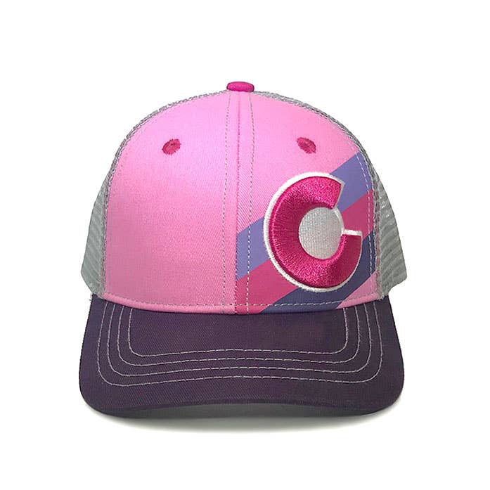 Kids' Incline Pink Berry Trucker Hat