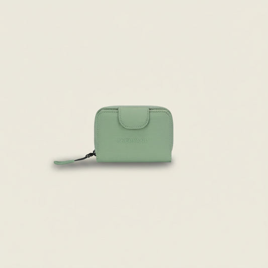 Barcelona | Antitheft RFID Mini Wallet (Olivine Green) - Sherpani