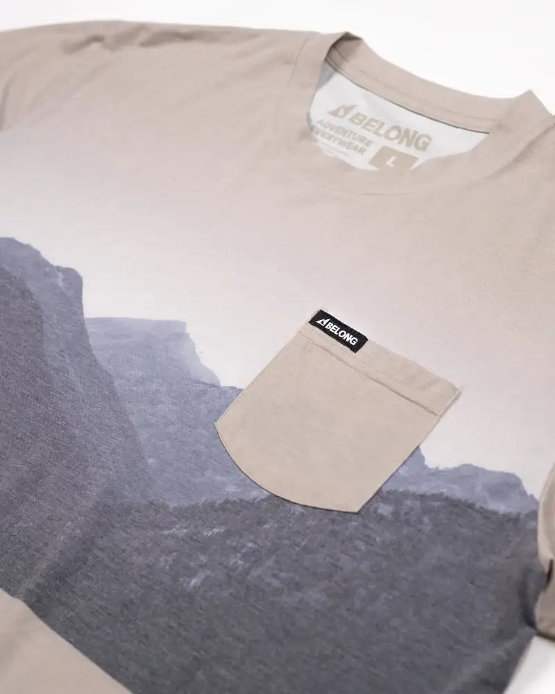 Men's Graphic Traverse Tek Tee - Grandview Beige