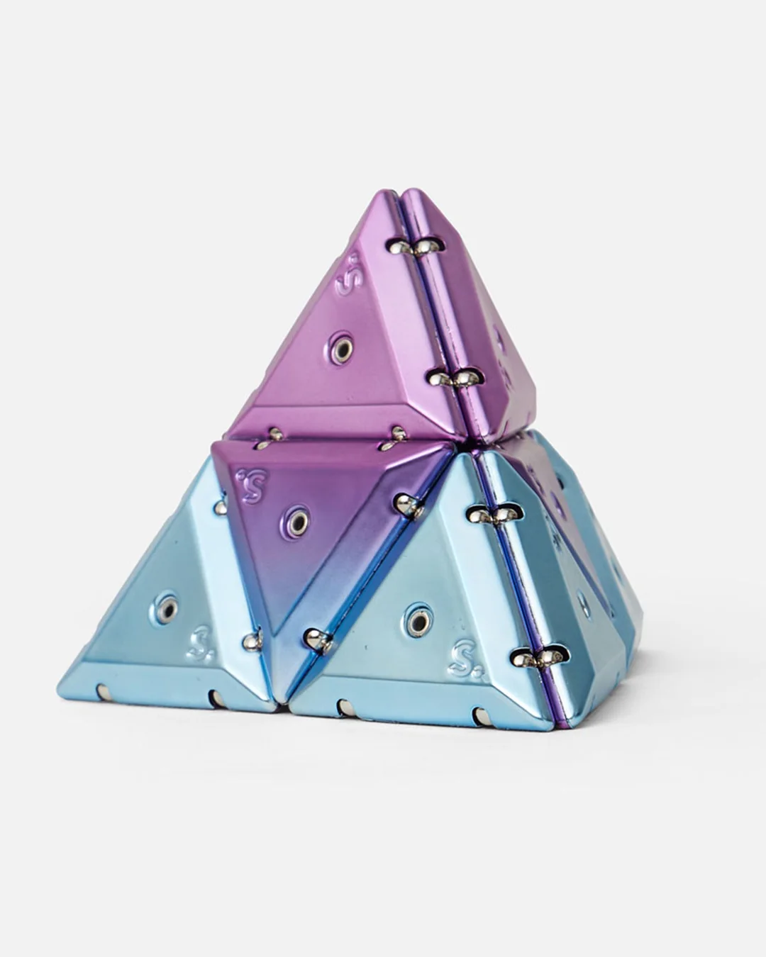 Geode Chrome Pyramid Fidget Toy - Speks