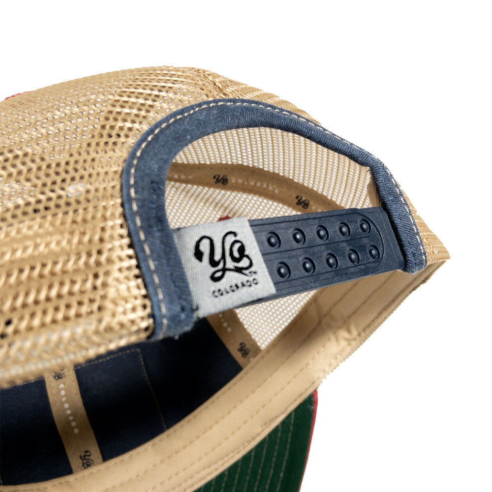 Colorado Vintage Denim Flag Patch Trucker Hat