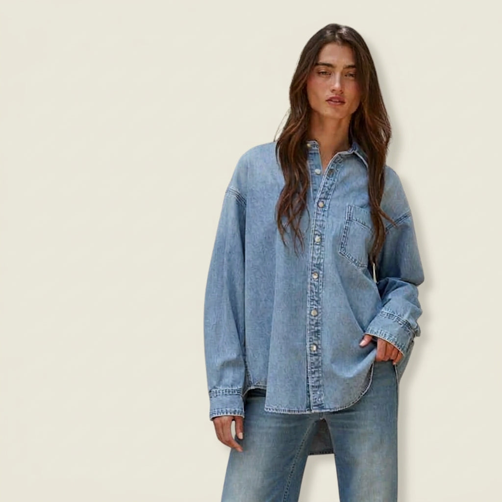 Chambray Button-Down Shirt