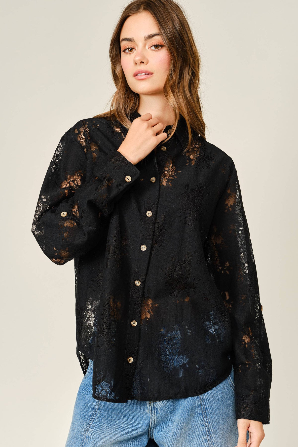 Dolly Button Down