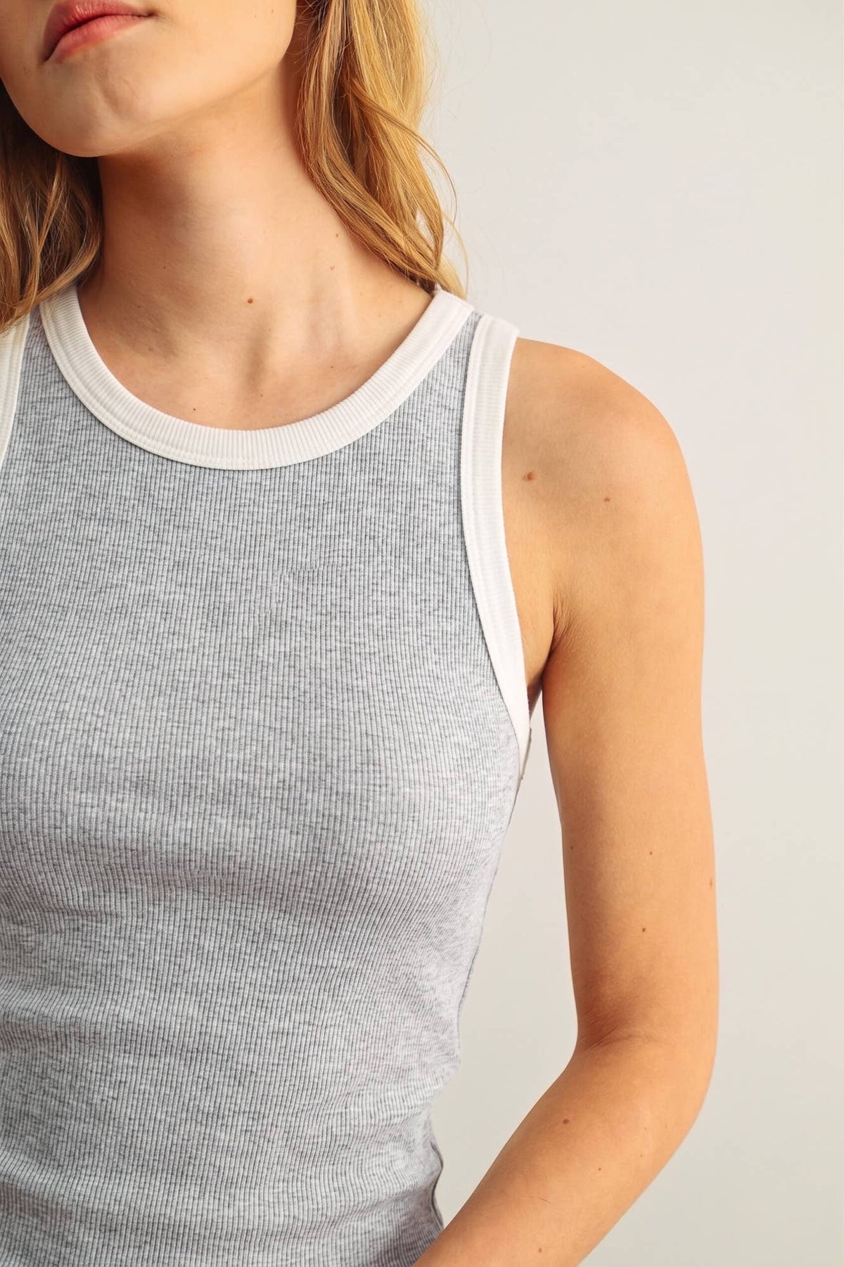 Color Contrasted Tank Top