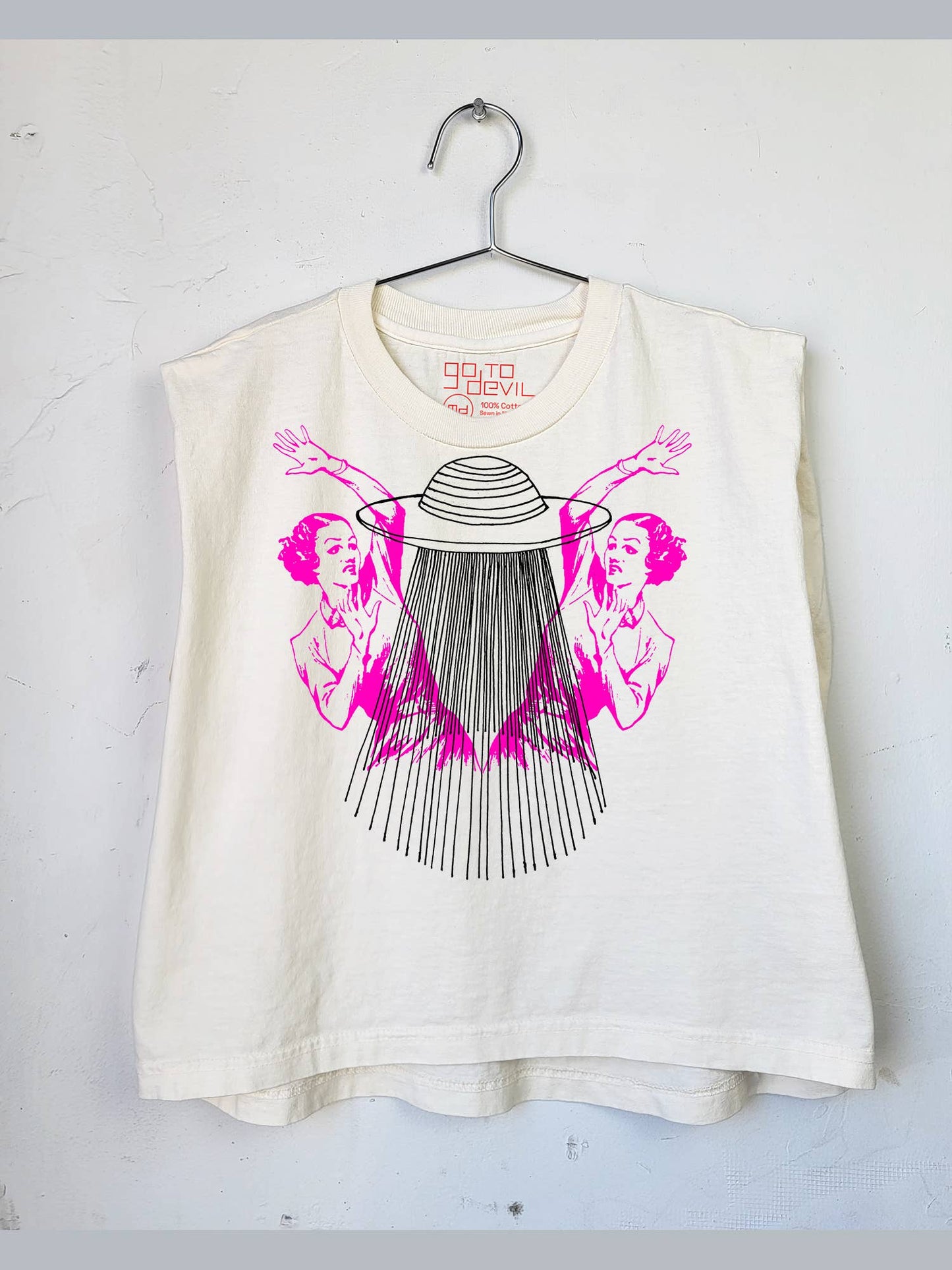 UFO Ladies Joan Heavyweight Muscle Tee