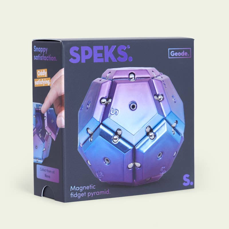 Geode Chrome Sphere Fidget Toy - Speks