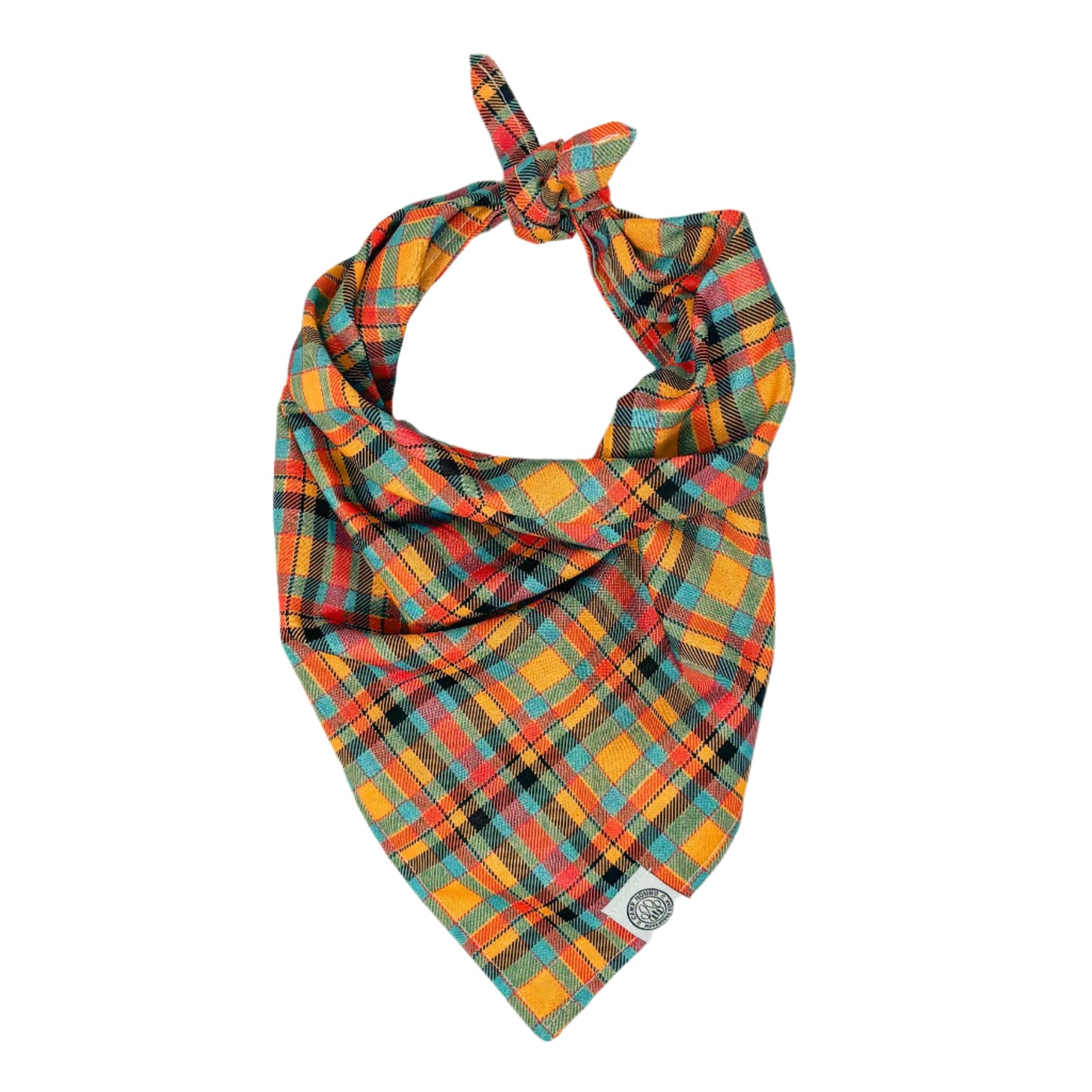 Jack Dog Bandana | Fall Harvest Plaid