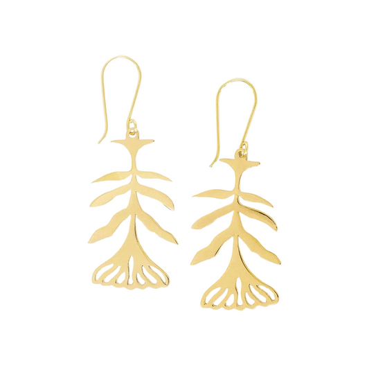 Ingrid Botanical Abstract Floral Leaf Drop - Ink + Alloy