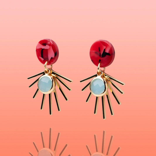 Rosa Azul Small Dangles