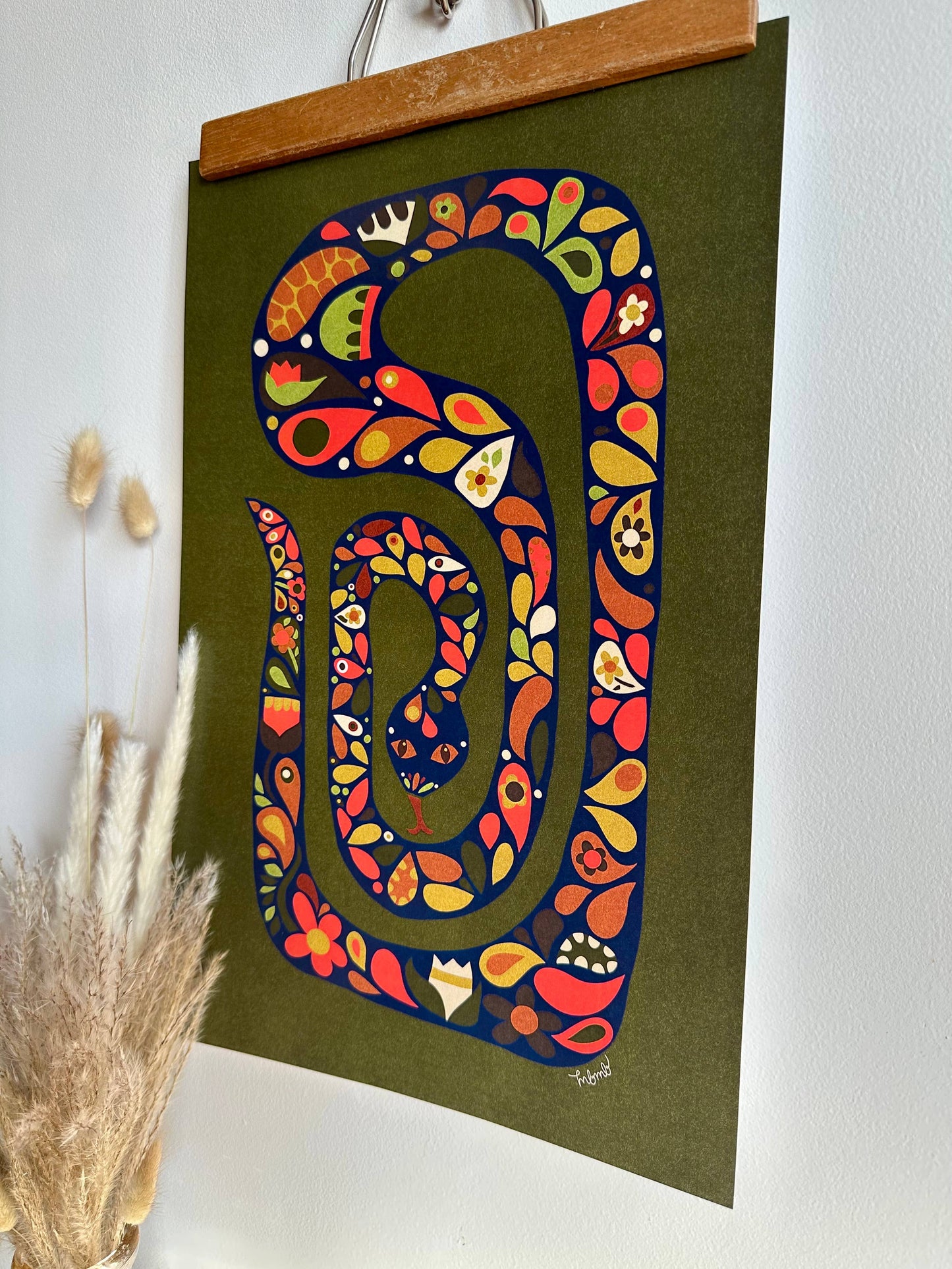 Scandi Snake-11 x 17 print - MBMB
