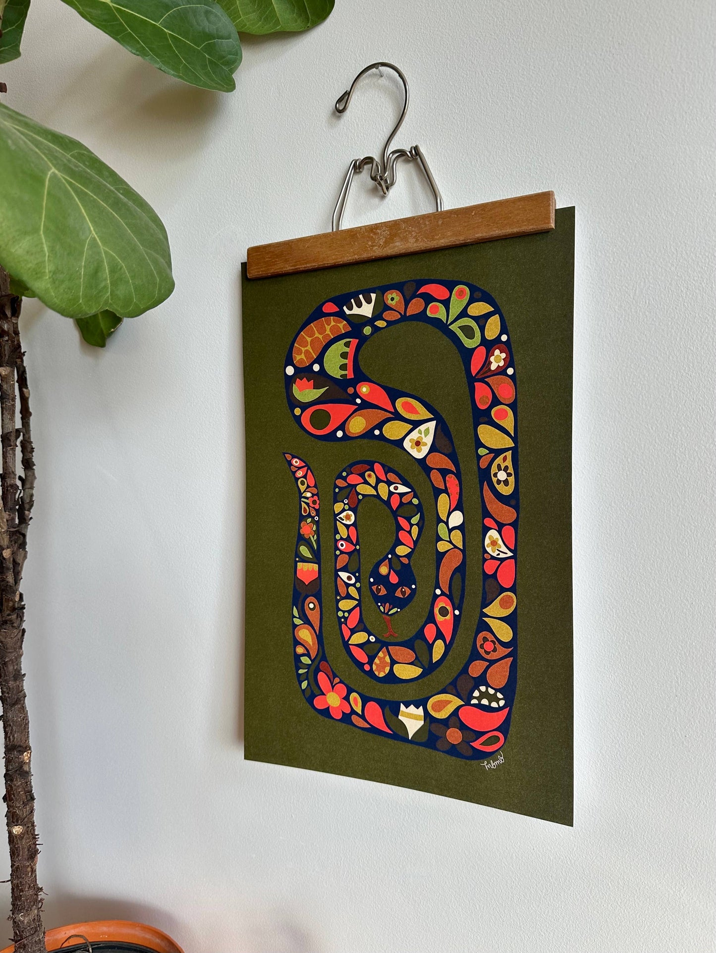 Scandi Snake-11 x 17 print - MBMB