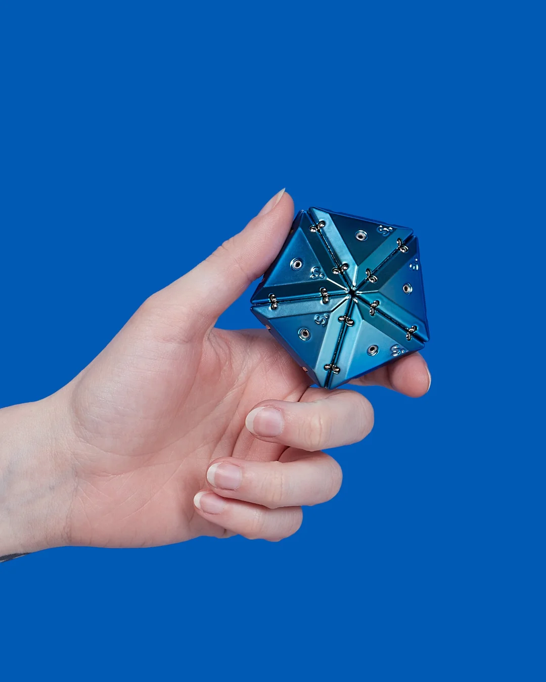 Geode Chrome Pyramid Fidget Toy - Speks