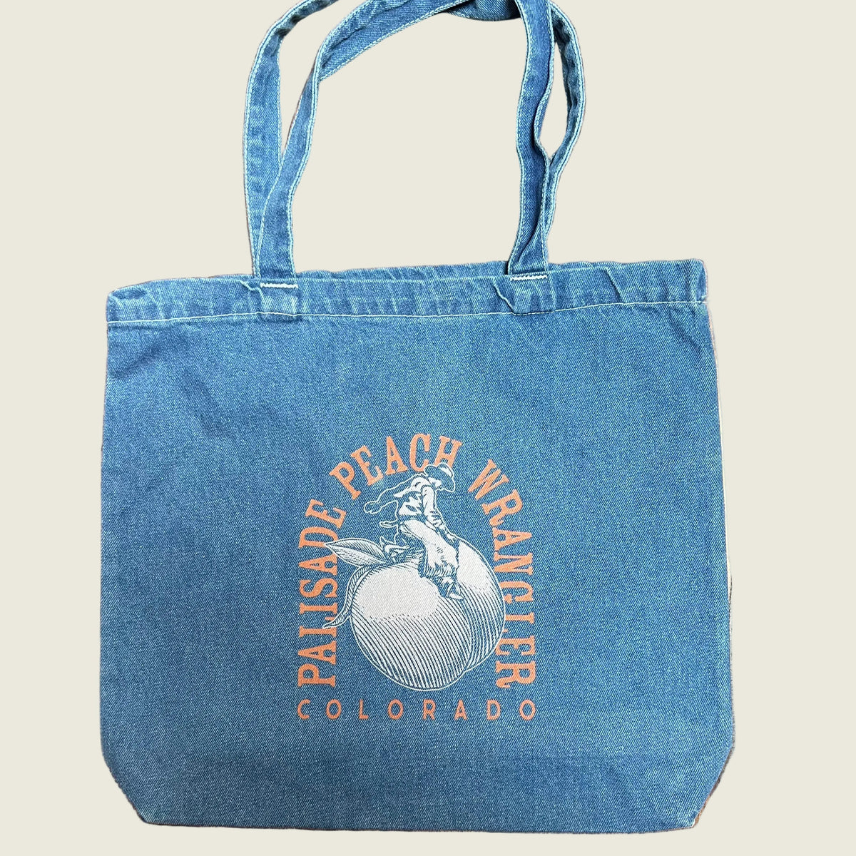 Denim Palisade Peach Wrangler Tote